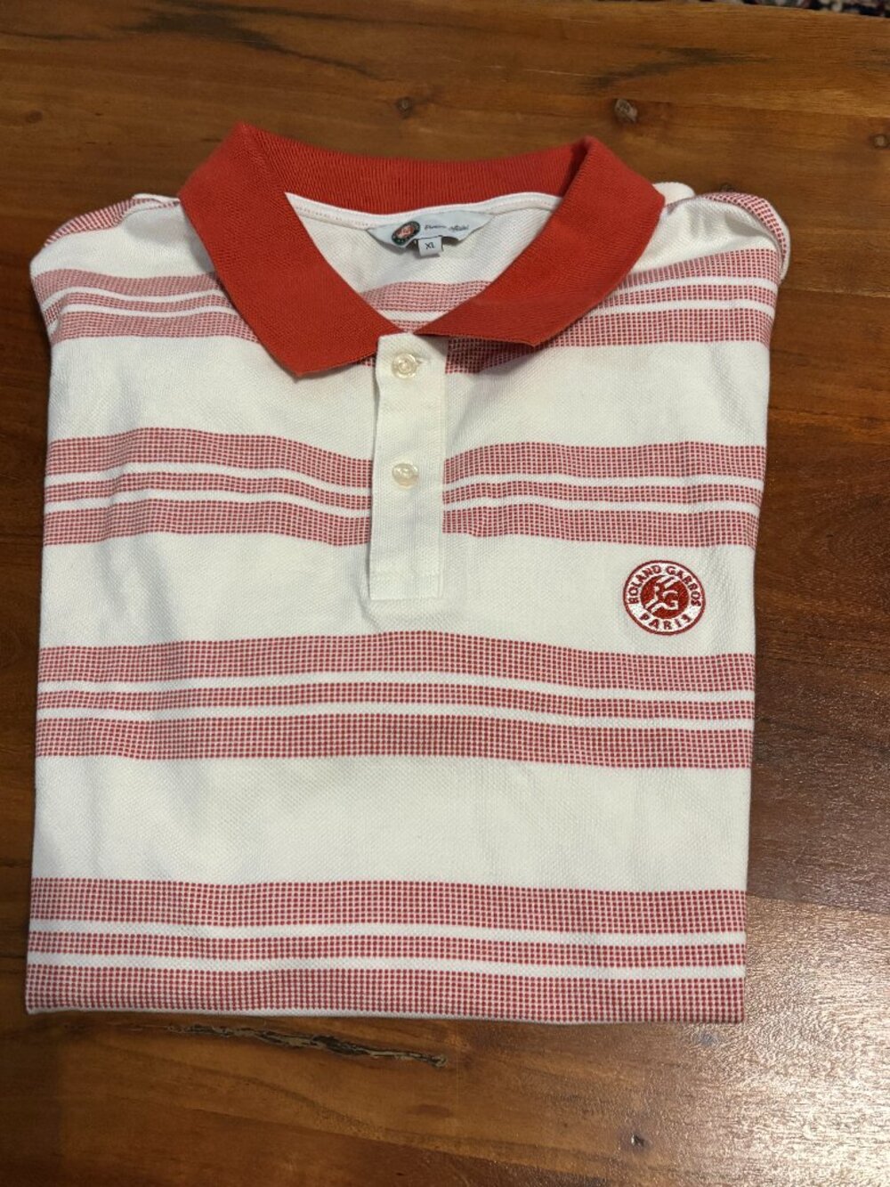 Roland - Garros Heritage Man Polo Shirt Ecru and Clay